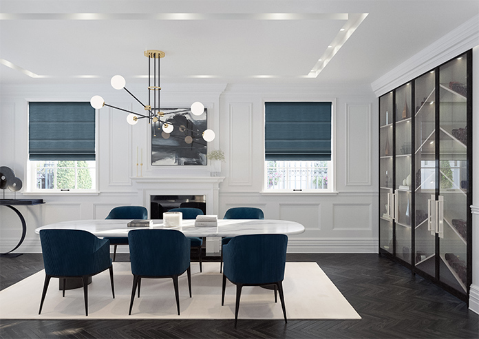 Ritz, Ulysses Blue - Roman Blind - Image 8